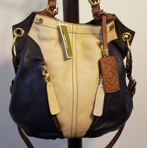 Oryany pebble leather satchel